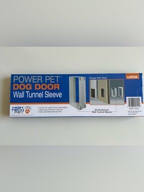 Wall Tunnel Sleeve for Dog Doors — White (Large)